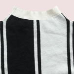 Winterjurk met Gestreept Ontwerp - Dresses - Jurkjes.co