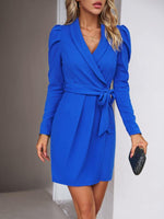 Wrap Jurk met Ceintuur en Lange Mouwen - Group7 - Jurkjes.co