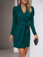 Wrap Jurk met Ceintuur en Lange Mouwen - Group7 - Jurkjes.co