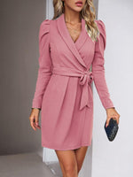 Wrap Jurk met Ceintuur en Lange Mouwen - Group7 - Jurkjes.co