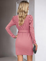 Wrap Jurk met Ceintuur en Lange Mouwen - Group7 - Jurkjes.co