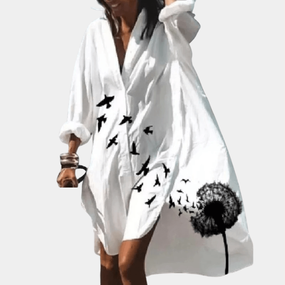 Zomerjurk met Bloemenprint - CB - Dresses - Jurkjes.co