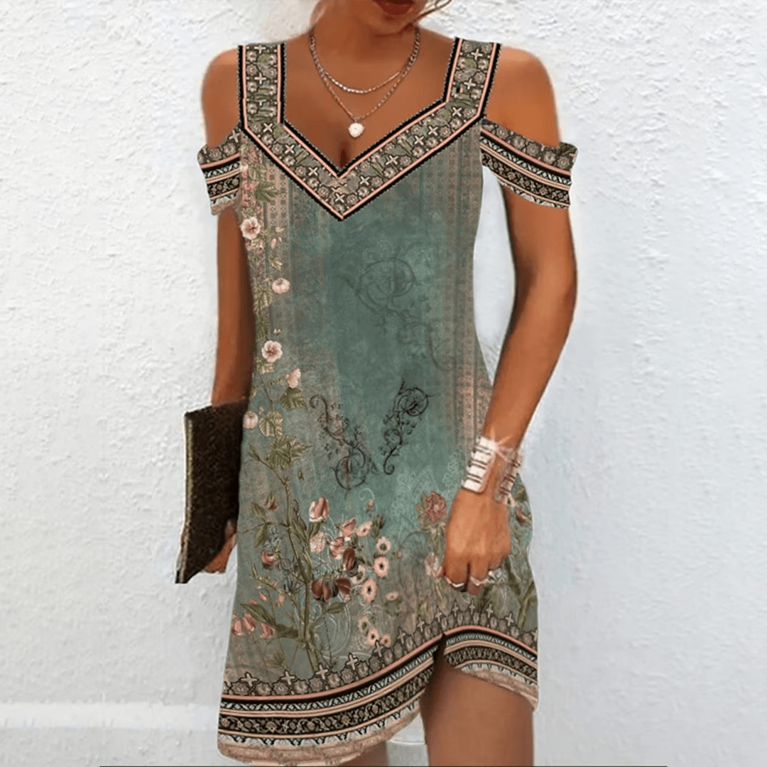 Zomerjurk met Bloemenprint - Dresses - Jurkjes.co