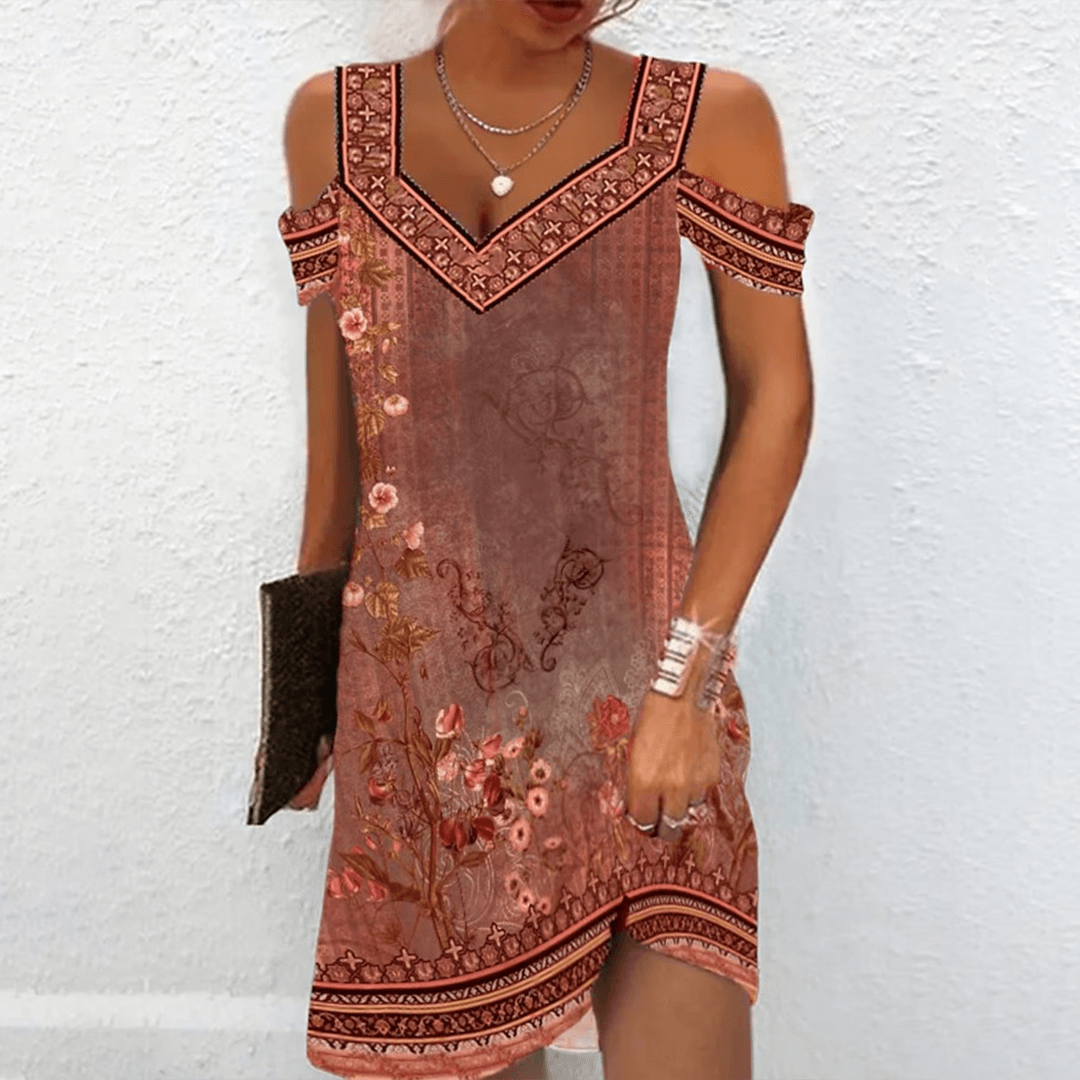 Zomerjurk met Bloemenprint - Dresses - Jurkjes.co