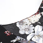 Zomerjurk met Bloemenprint en Split - Dresses - Jurkjes.co