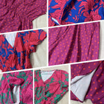 Zomerjurk met Bloemenprint en V-hals - Dresses - Jurkjes.co