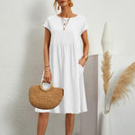 Zomerjurk met Effen Design - Women Summer Dress - Jurkjes.co