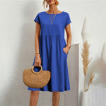 Zomerjurk met Effen Design - Women Summer Dress - Jurkjes.co