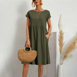 Zomerjurk met Effen Design - Women Summer Dress - Jurkjes.co