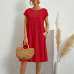 Zomerjurk met Effen Design - Women Summer Dress - Jurkjes.co