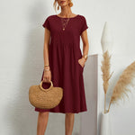 Zomerjurk met Effen Design - Women Summer Dress - Jurkjes.co