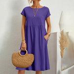Zomerjurk met Effen Design - Women Summer Dress - Jurkjes.co