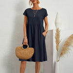 Zomerjurk met Effen Design - Women Summer Dress - Jurkjes.co