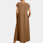 Zomerjurk met Effen Ontwerp - Women Summer Dress - Jurkjes.co