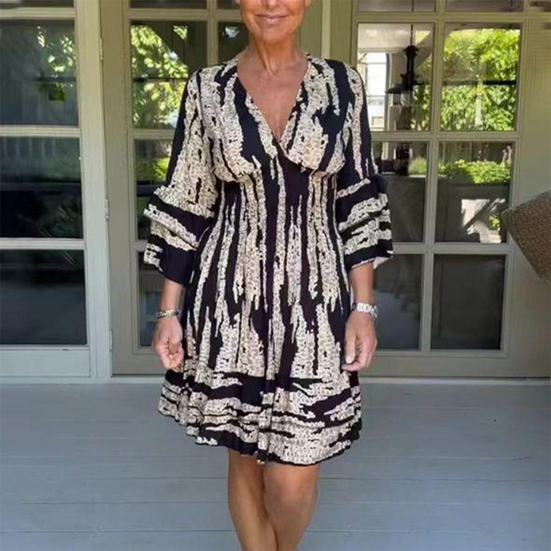 Zomerjurk met Geometrisch Patroon - Dresses - Jurkjes.co