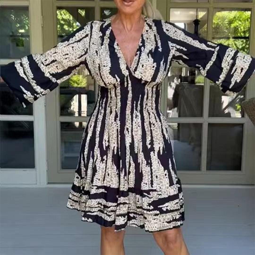 Zomerjurk met Geometrisch Patroon - Dresses - Jurkjes.co