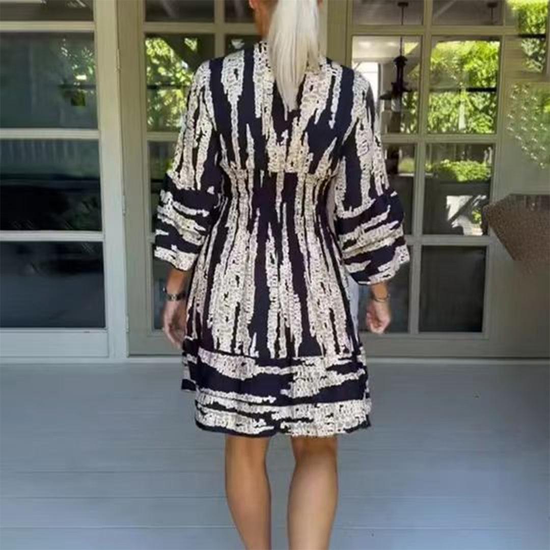 Zomerjurk met Geometrisch Patroon - Dresses - Jurkjes.co