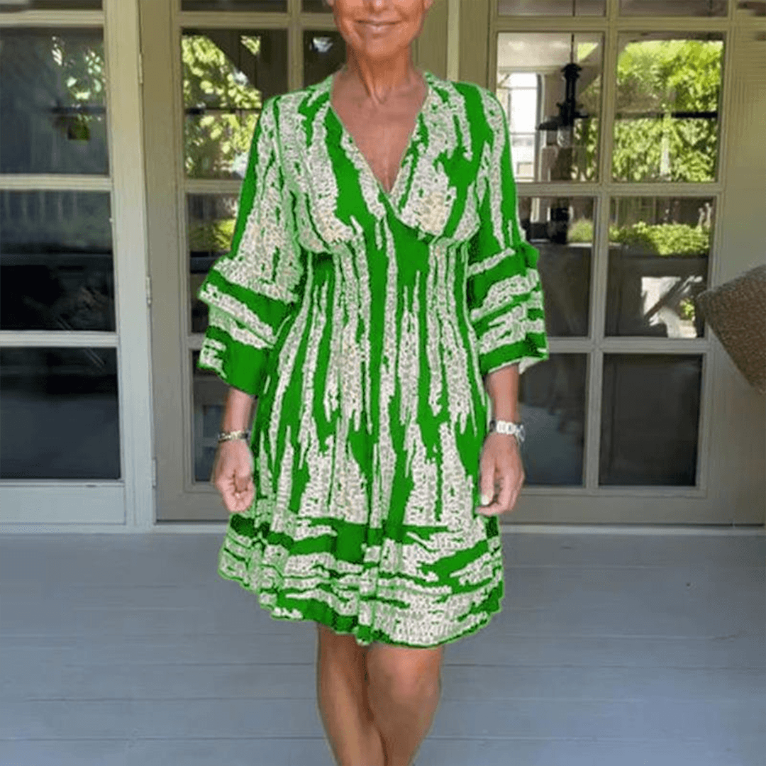 Zomerjurk met Geometrisch Patroon - Dresses - Jurkjes.co