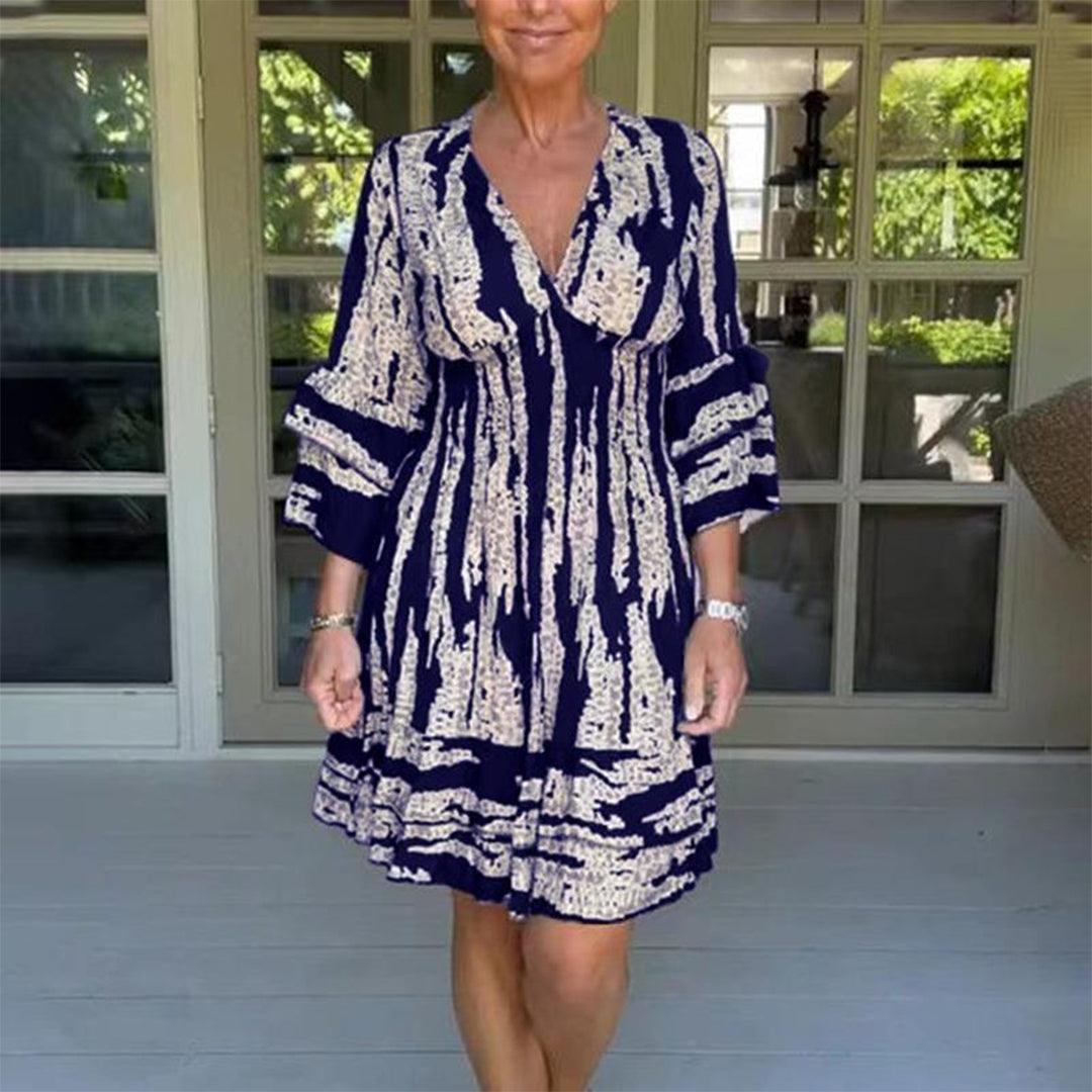 Zomerjurk met Geometrisch Patroon - Dresses - Jurkjes.co