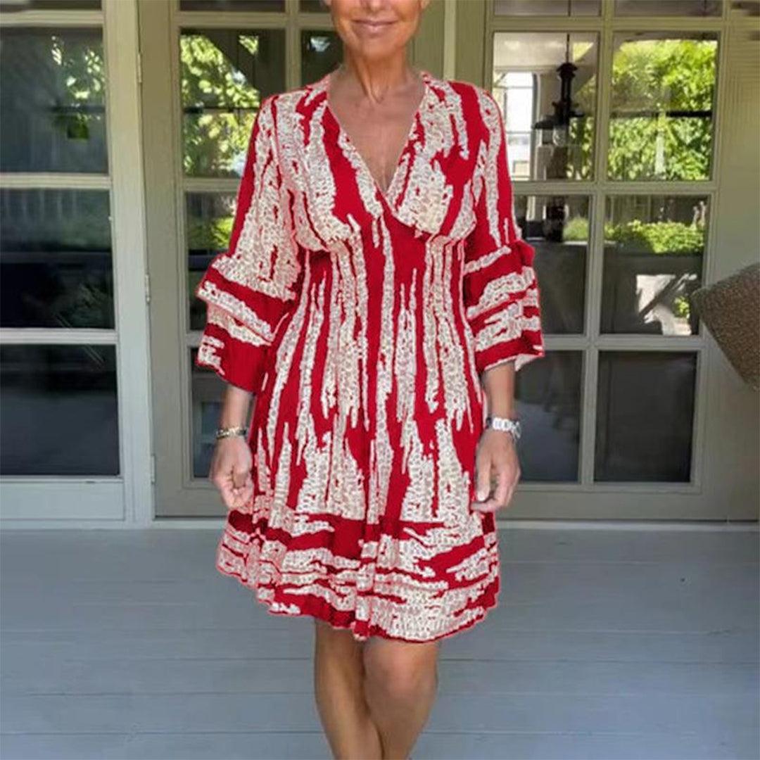 Zomerjurk met Geometrisch Patroon - Dresses - Jurkjes.co