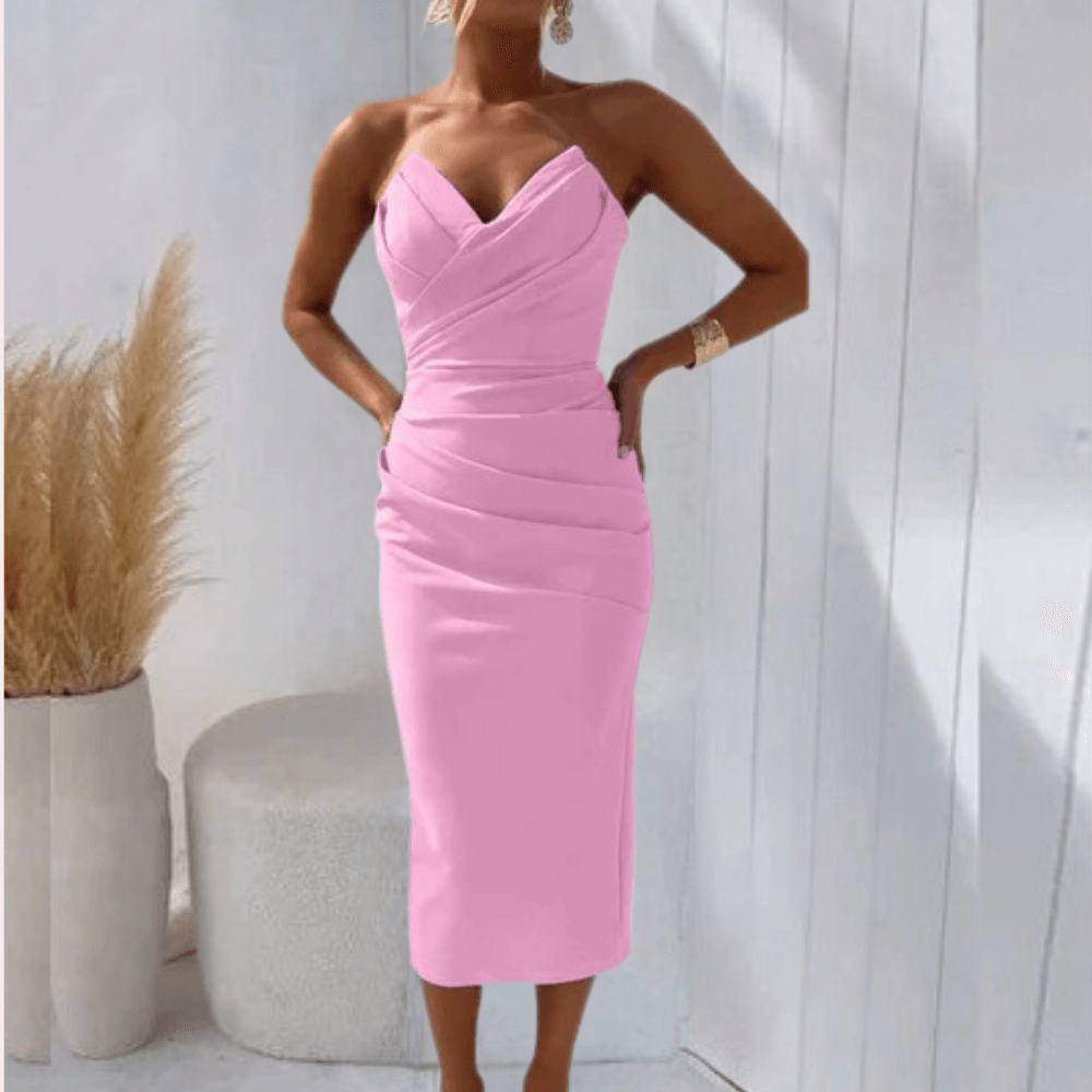 Zomerjurk met Strapless Ontwerp - CB - Dresses - Jurkjes.co
