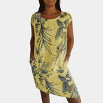 Zomerjurk met Tropisch Motief - Women Summer Dress - Jurkjes.co