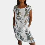Zomerjurk met Tropisch Motief - Women Summer Dress - Jurkjes.co