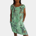 Zomerjurk met Tropisch Motief - Women Summer Dress - Jurkjes.co