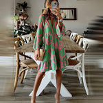 Zomerjurk met Tropisch Patroon - Dresses - Jurkjes.co