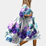 Zomerjurk met Tropische Print - CB - Dresses - Jurkjes.co