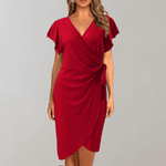 Zomerjurk met Wikkelontwerp - Dresses - Jurkjes.co