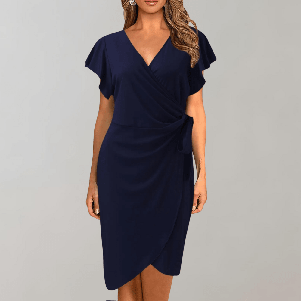 Zomerjurk met Wikkelontwerp - Dresses - Jurkjes.co