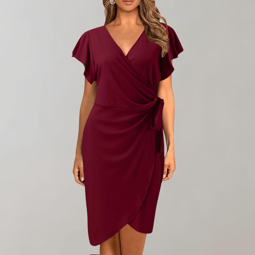 Zomerjurk met Wikkelontwerp - Dresses - Jurkjes.co