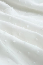 Zwitserse Stip Maxi-Jurk met Ruches - Maxi Dresses - Jurkjes.co